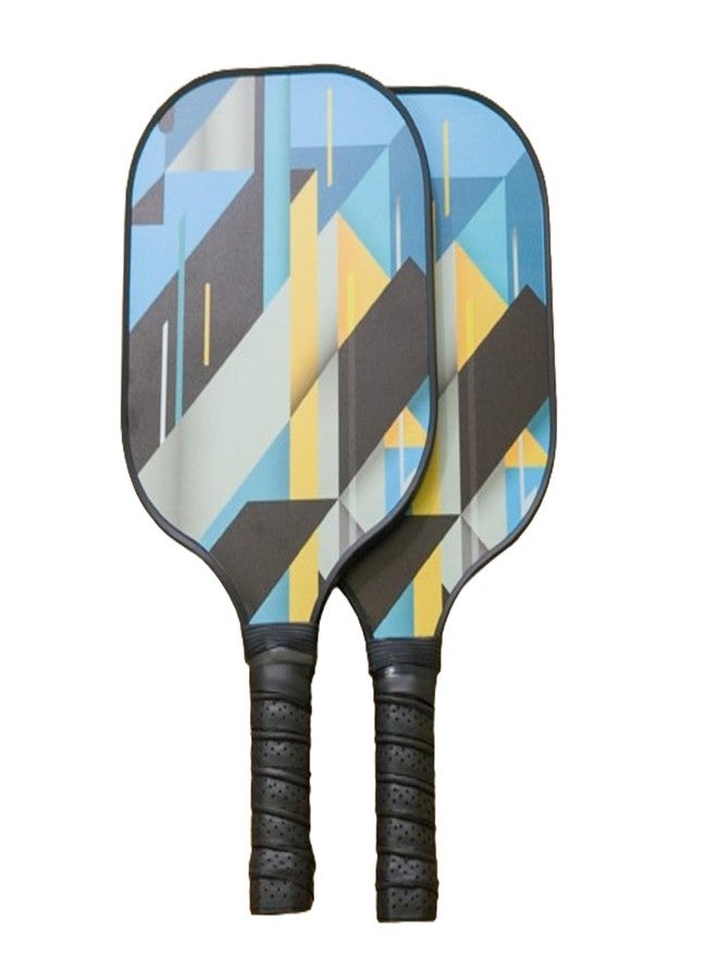 AASHRAY Glass Fiber Pickleball Game Set | 2 Rackets 4 Balls & 1 Carry Cover | Light Weight Racket with Cushion Grip | Game for Kids Youth Adults Family, Indoor & Outdoor | (Graphic Print) - Image 2